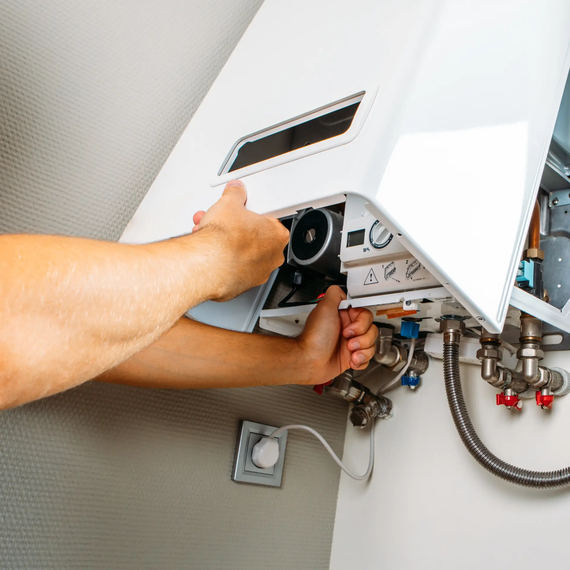 Installing tankless hot water heater