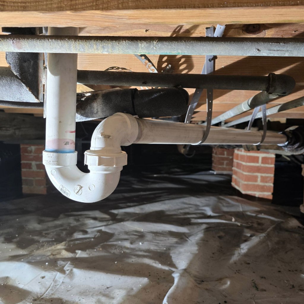 new drains under house