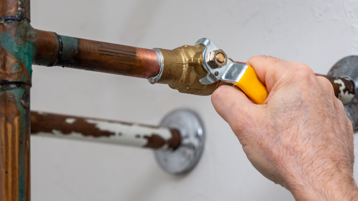 Plumbing shut off valve for home